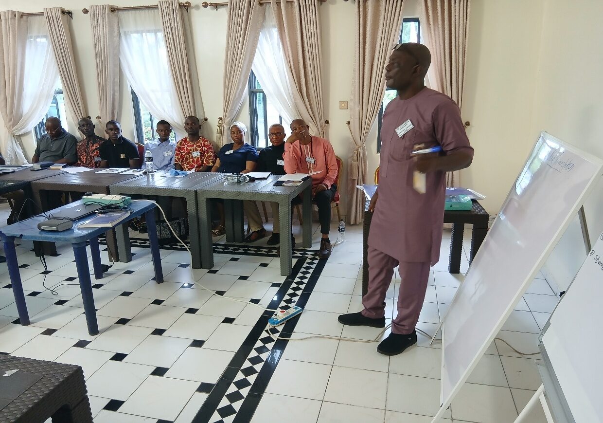 Director of Heart Languages guiding participants through a focused training session.